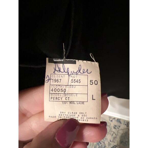 Paul Dione, 100% Wool Gray Suit, Size 50L, 1027 - Picture 5 of 6